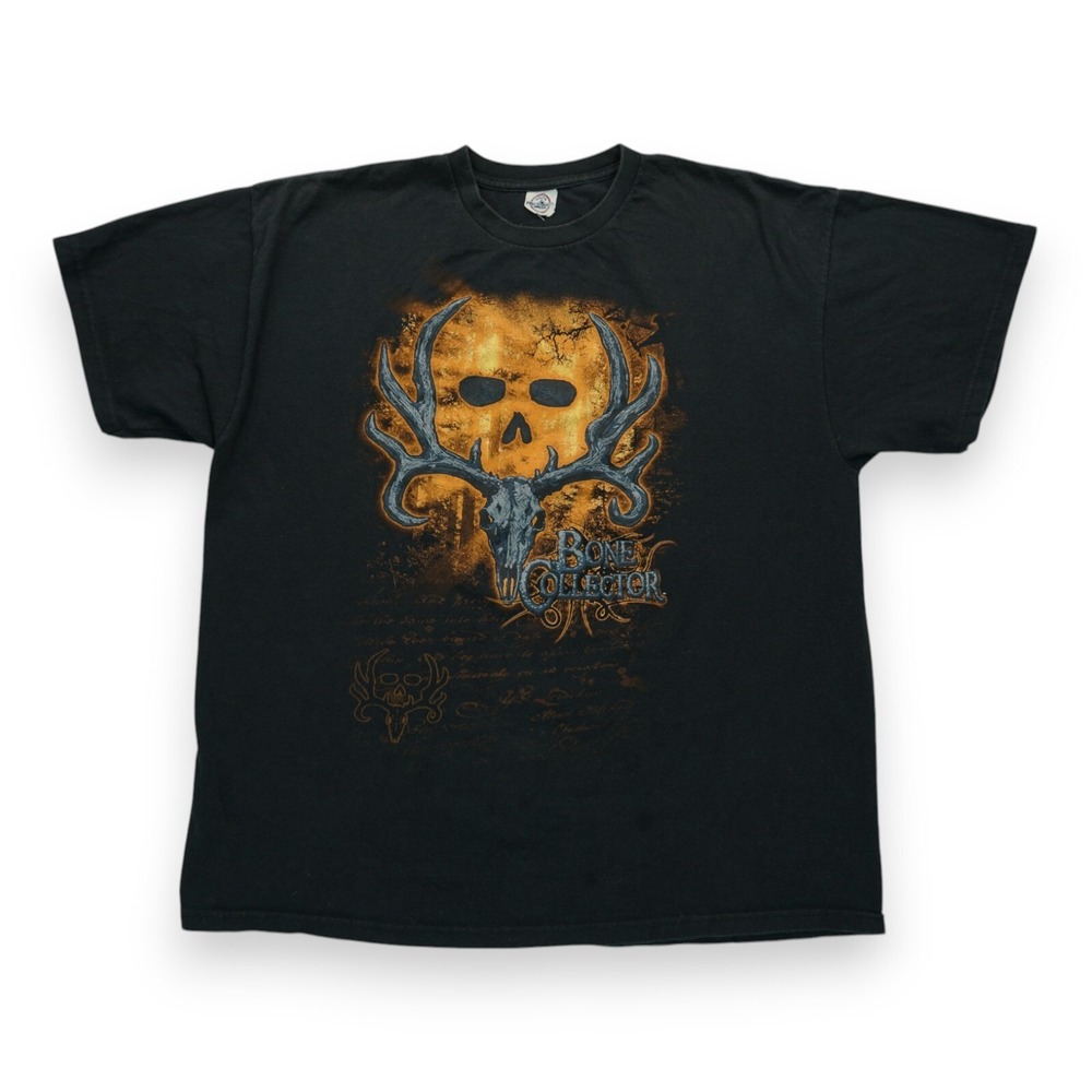 Y2K‎ Vtg Hunting Deer Skull Graphic Tee Bone Collector T Shirt Grunge Hunting XL
